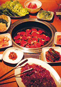 'Most Korean dishes are mixed together and it is usual for everything to be brought to the table at once'