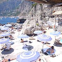Situated at the foot of a cliff in Capri, La Fontelina feels like it is at the end of the world