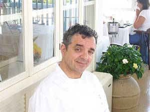 Mauro Uliassi at his restaurant in Senegallia