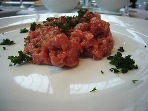 Steak tartare at Le Bouchon Breton, London