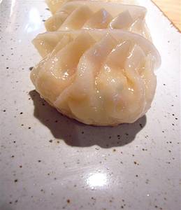 Prawn dumplings at Cha Cha Moon