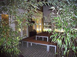 The smoking friendly outside area at Saf, London
